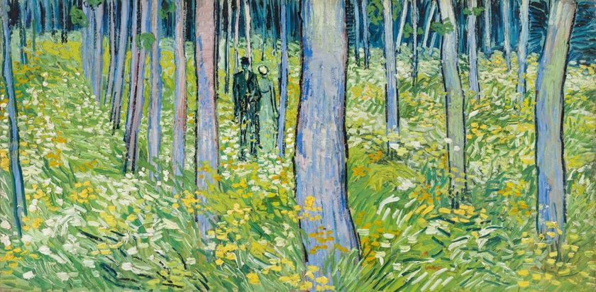 Vincent van Gogh. Undergrowth with Two Figures